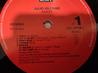 Vinilo Julio Iglesias Crazy