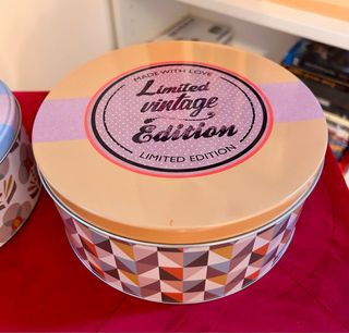 Set 2 scatole latta vintage