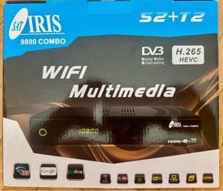 Receptor Satélite digital IRIS 9800 COMBO S2+T2 HD