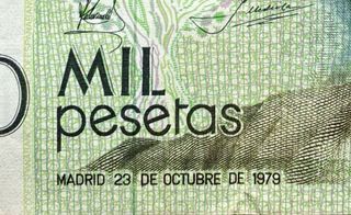 Billete 1000 pesetas Banco de España 1979