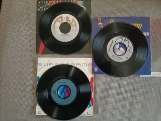 Supertramp: lote de 5 vinilos single 45 rpm 7"