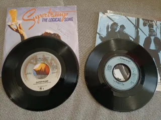 Supertramp: lote de 5 vinilos single 45 rpm 7"