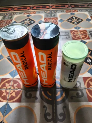 Pelotas Padel HEAD Padel Pro (3 uds). 2 packs de 4