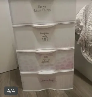 Cajonera de plástico infantil