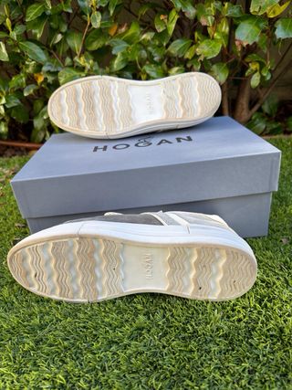 Zapatillas Hogan Hombre Talla 44 (9,5) Gris/Blanco