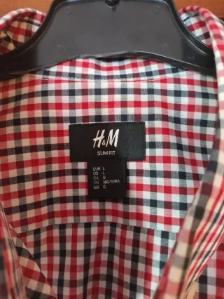 Camisa cuadros rojo/negro