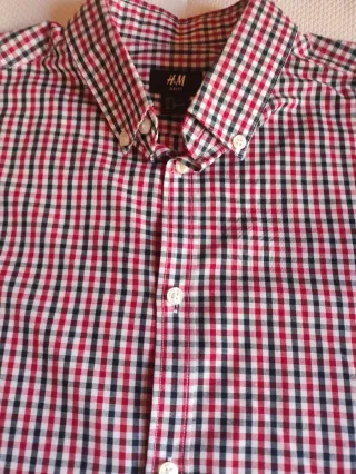 Camisa cuadros rojo/negro