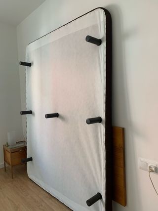 Somier - Base tapizada 150x200cm marrón