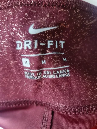 NIKE DRI-FIT LEGGINGS 7/8 METAL BURDEOS