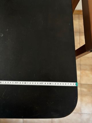 Mesa comedor madera y 2 sillas