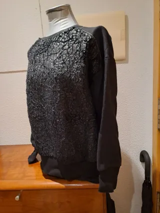 Jersey SUNCOO PARIS tslla 2 M/L negro