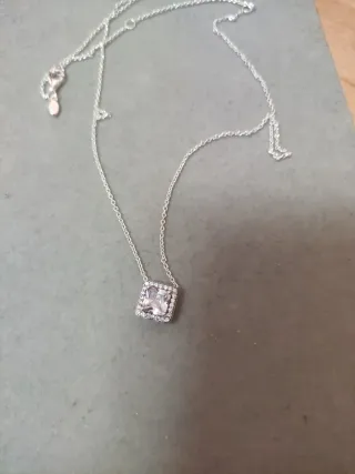 Collar Pandora Plata Cuadrado