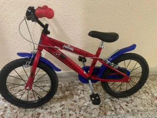 Bici Spiderman Roja y Azul