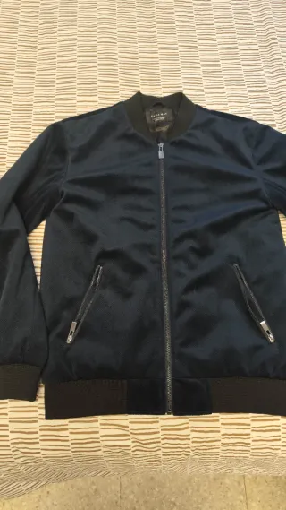 Chaqueta Zara Azul Marino Bomber