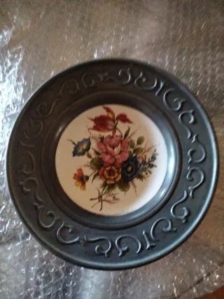 Platos decorativos florales (Set de 6