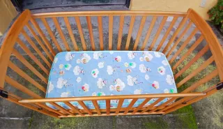 Cuna de bebé madera pino