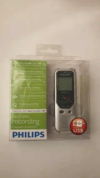 Philips Voice Tracer DVT1200 Grabadora Digital