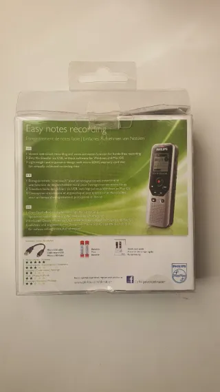Philips Voice Tracer DVT1200 Grabadora Digital
