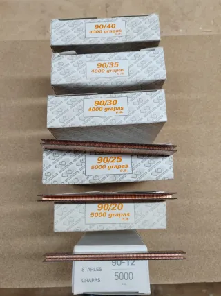 Lote Grapas Profesionales Corgrap Serie 90