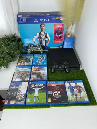 Ps4 Slim / 8 juegos / Mando