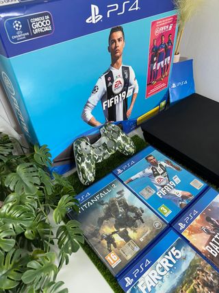 Ps4 Slim / 8 juegos / Mando