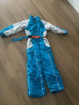 Mono de esquí para niño azul y blanco
