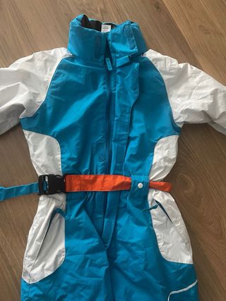 Mono de esquí para niño azul y blanco