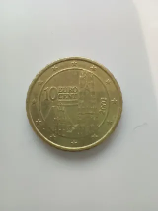Moneda 10 Euro Cent Austria 2002