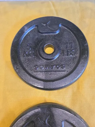 Discos de pesas Domyos 5 kg / 11 lbs 2 unidades