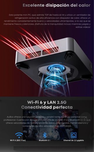 Mini PC Nuevo CHUWI AuBox AMD R7 8745HS 16GB 512GB