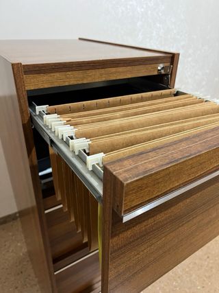 Archivador vintage madera