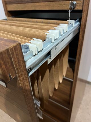 Archivador vintage madera
