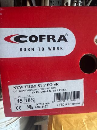 Zapatos de seguridad grises