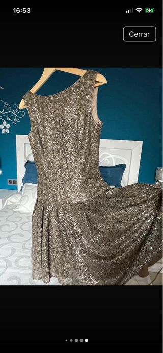 Vestido Adolfo Domínguez lentejuelas M