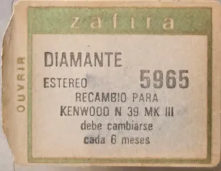 Aguja Tocadiscos Kenwood MK III Diamante