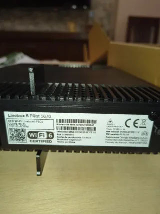 Ruteador Livebox 6 para liberar es Orange