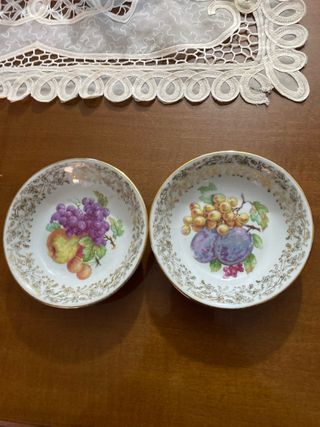 Plato Grande y 5 Platos Postre Santa Clara