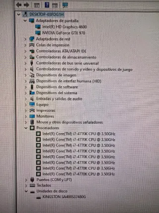 PC i7 4770k GTX 970 16GB RAM