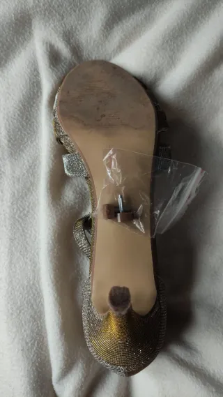 Sandalias D'Angela fiesta doradas/plateadas