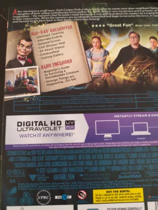 Blu-ray Goosebumps Jack Black