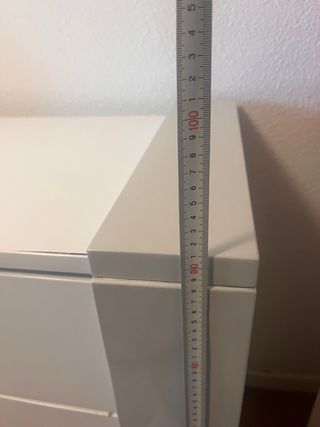 Cómoda cambiador bebé blanca