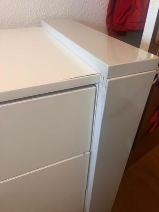 Cómoda cambiador bebé blanca