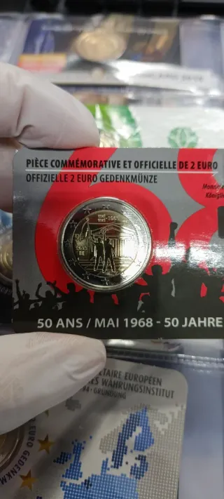 2 Euro Bélgica 2018 Mayo 68 Conmemorativa