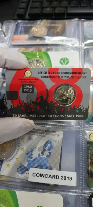 2 Euro Bélgica 2018 Mayo 68 Conmemorativa