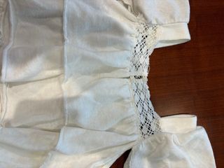 Blusa Nanos niña volantes blanco