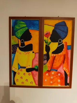 Doppio dipinto originale Cuba