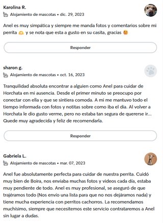 Paseo y cuidados de mascotas.