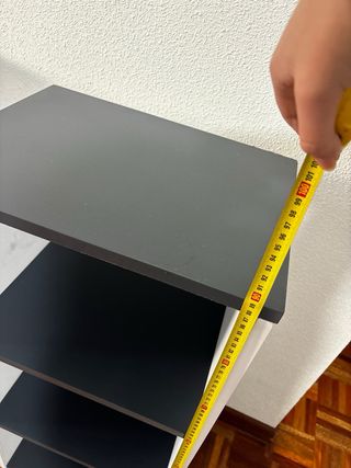 Armario Estantería Gris y Blanco