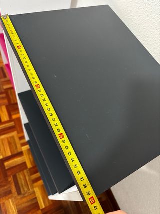 Armario Estantería Gris y Blanco