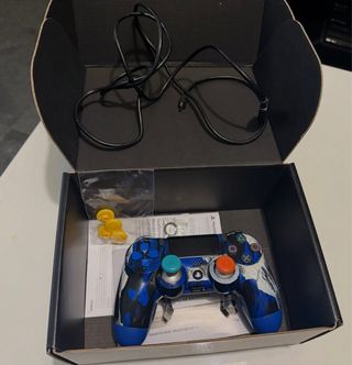 Mando PS4 Competitivo Azul Multicolor